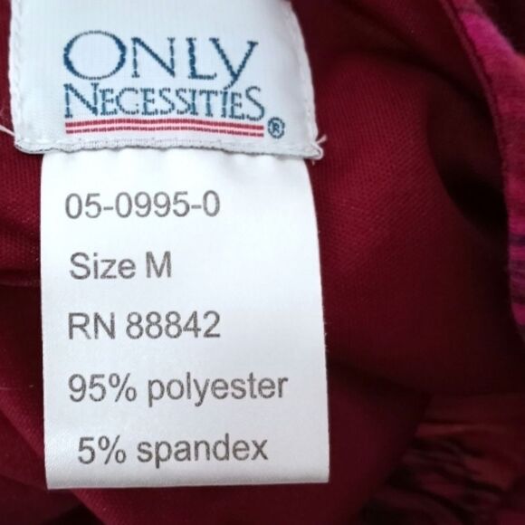 ONLY NECESSITIES RED & FUCHSIA DRESS SZ.M EUC - Picture 6 of 7